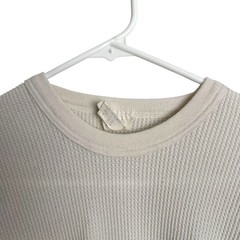 Indera Men’s Thermal Waffle Knit Long Sleeve Top Crewneck Size Large Base Layer