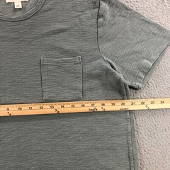 goldthreads T shirt mens L gray slate thick woven pocket tee