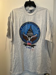 Vintage 1997 Bill Clinton Al Gore Democrats Inauguration Men’s Shirt Size XL