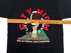 VTG City High Little Hawks Champion Football Single Stitch 1993 1994 T Shirt