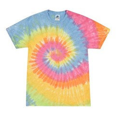 Tie Dye T-Shirts Multi-Color Kids & Adult Short Sleeve Cotton Colortone