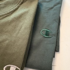 SET 2 Champion Classic Jersey T-Shirt Men’s SS Crewneck Tee Olive Green & Forest