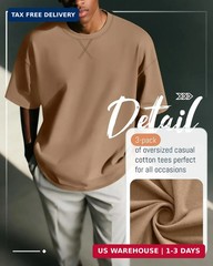 Neer 3 Pack Men’s Oversized T Shirts Lightweight Crew Neck Tees Short Sleeve Loo