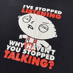 Chris Kyle Sniper Skull Stewie Family Guy T Shirt Mens L Double Graphic Novelty