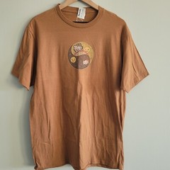 Hello Kitty Graphic Brown Mens Large T-Shirt Rainbow Dream Big New