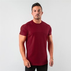 Men’s Fitness Muscle T-Shirt Slim Fit Gym Bodybuilding Short Sleeve