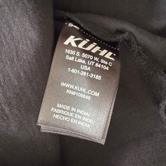 Kuhl Mens XXL Wildfibre Organic Cotton Graphic Tee Black Short Sleeve Shirt