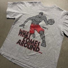 Vintage And1 Basketball Trash Talk Graphic T Shirt Youth L Fits Men’s S/M Grey