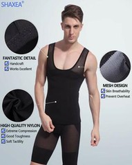 Camisa de compresión de pecho para hombres para ocultar moobs de ginecomastia