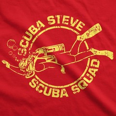 Scuba Steve Scuba Squad T Shirt Funny Vintage 90s Hilarious Retro Saying Cool