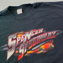 Gildan Spencer Speedway NASCAR Whelen Racing T-Shirt Mens XL Black Williamson NY
