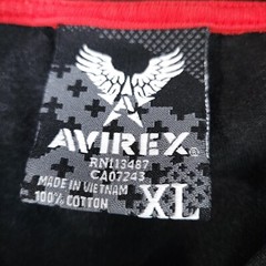 Avirex Men’s Pullover T-Shirt Short Sleeve Regular Fit Black Size XL