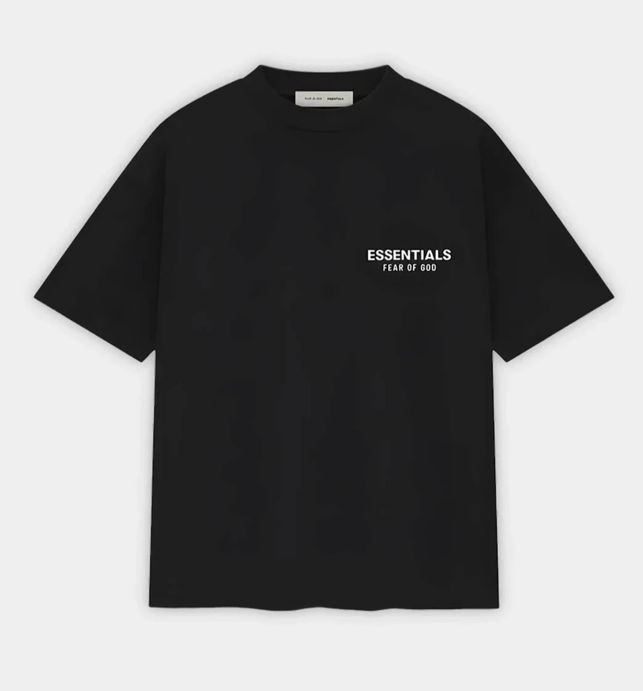 Essentials Fear of God T-Shirt Black 2025 Logo Tee Oversized S-XL New