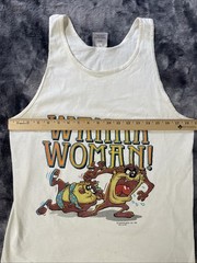 Vtg Tasmanian Devil Taz Looney Tunes Tank Top Med Florida Single Stitch USA Made