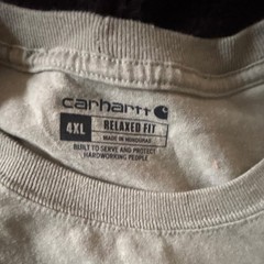 Carhartt Relaxed Fit Pocket Logo Men’s 4XL Gray Short Sleeve Crew Neck Tee