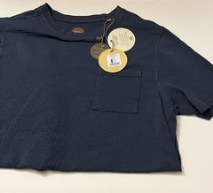 Common People T Shirt Men’s XL Ottoman Texture navy blue Short Sleeve NWT S