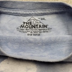 VTG AOP The Mountain T-Shirt Tie Dye Birds on Tree Branch Unisex Adult Size 2XL