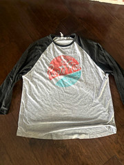 Delta Apparel vintage style Puerto Rico Raglan 3/4 Sleeve T-Shirt, baseball tee