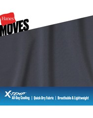 Hanes Moves Ultimate Men’s Breathable Mesh Crewneck T-Shirt, X-Temp,