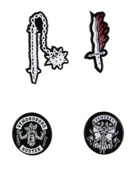 Stranger Things Hellfire Club Costume Jewelry Dangle And Stud Earring Set 3 Pack