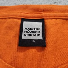 Marithe Francois Girbaud T Shirt Mens XXL 2XL Orange Hip Hop Skater Y2K Spots