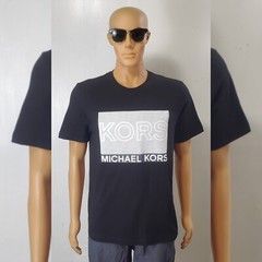 MICHAEL KORS AUTHENTIC TSHIRT MEN’S SHORT SLEEVE CREW NECK SIZE L SQUARE 3D LOGO