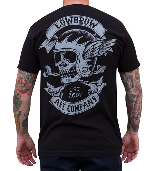 Lowbrow Art Fury Road Black Tattoo Tee Cafe Racer Biker T-shirt S-M-L-XL-2XL NWT