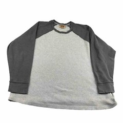 Foundry Shirt Mens 2XLT Gray Crew Neck Raglan Long Sleeves Thermal Pullover