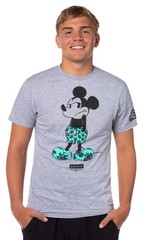 Neff Disney Men’s Mickey Mouse Tropical Filled Character Design T-Shirt Adult