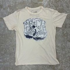 Vintage RVCA ANP Kevin Arcell Mens S Ivory Red Stitch Artist Network Program