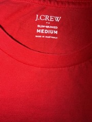 J Crew Slim-Washed Pocket Shirt Men’s Medium Red