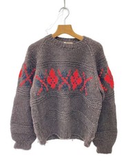 Other Brands Knit Sweaters (Thick) Wool BRW Solid Color