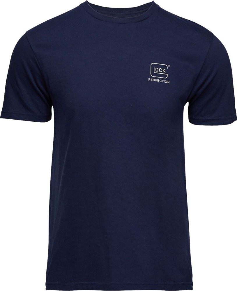 Glock Strong Tee Navy Ringspun Cotton Short Sleeve