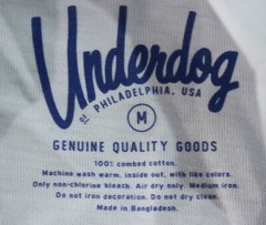Underdog Philadelphia Unisex Adult’s Wooderboy S/S T-Shirt CG2 White Medium