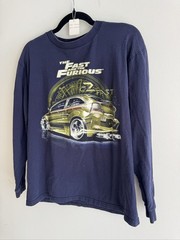 Vintage Y2K Universal Studios Fast and Furious 2 Promo Long Sleeve Racing Tee…