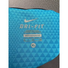 Nike Running Shirt Mens Sz XL Dri-FIT Blue Geometric Triangle Pattern Tee