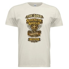 The Lord Is My Strength Tee 4.5oz Ringspun Cotton Modern Classic Fit Shirt