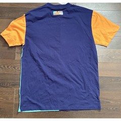 BLACK LEAF SPLIT TIGER SHIRT MENS SZ LARGE MULTI-COLOR