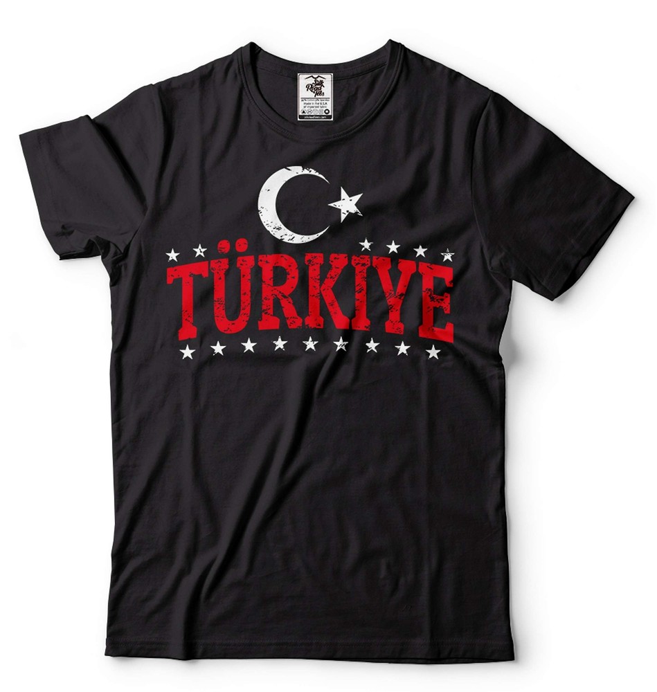 Mens Turkiye Shirt Turkey National Patriotic Flag Shirt Turkey Shirt Turkiye Tee