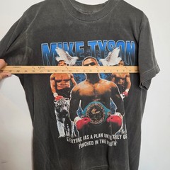 Pro Athletic Mike Tyson Graphic T-Shirt Mens Medium Gray Boxing Vintage Style