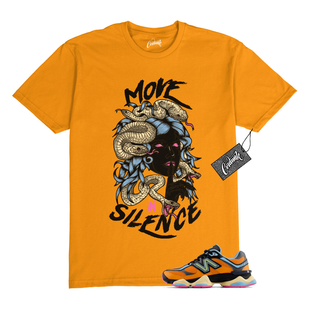 9060 Sun Glow Team Sky Blue Orange Black T Shirt to Match MIS