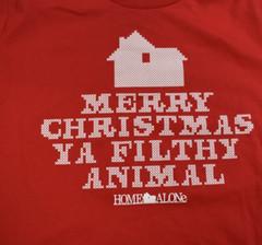 Home Alone Mens Merry Christmas You Filthy Animal Holiday Classic Shirt New S