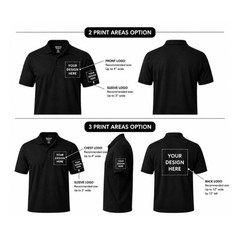 Personalized Customized Polo Your Logo Photo & Text Men’s Shirt USA New Gift Tee