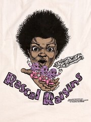 Vintage 80s Rascal Raisins Buckwheat Shirt Mens Large White Single Stitch Crew