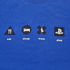 🔥 RARE 3-Sided NOS SCEA EMPLOYEE EXCLUSIVE E3 PLAYSTATION Promo BOOTH SHIRT 🔥