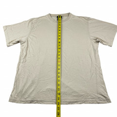 Neiman Marcus Men’s Cotton/Rayon Crewneck S/S T-Shirt Beige • Italy • Large
