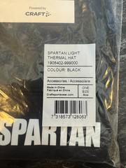 SPARTAN RACE BY CRAFT LIGHT THERMAL BLACK HAT MIB