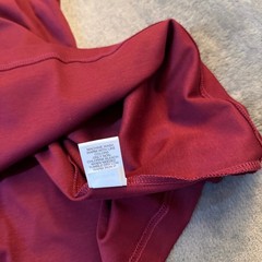 Murano Liquid Luxury Mock Neck Shirt Mens 3XB Burgundy Long Sleeve Cotton NWT