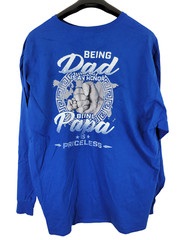 Being Dad Is Priceless Men’s Long Sleeve T Shirt Size 3XL