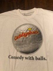 Caddyshack Comedy With Balls white t-shirt 2XL